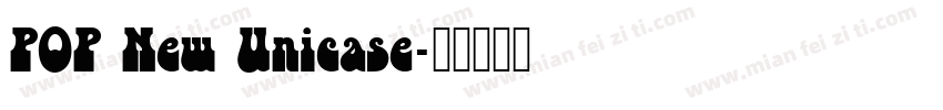 POP New Unicase字体转换